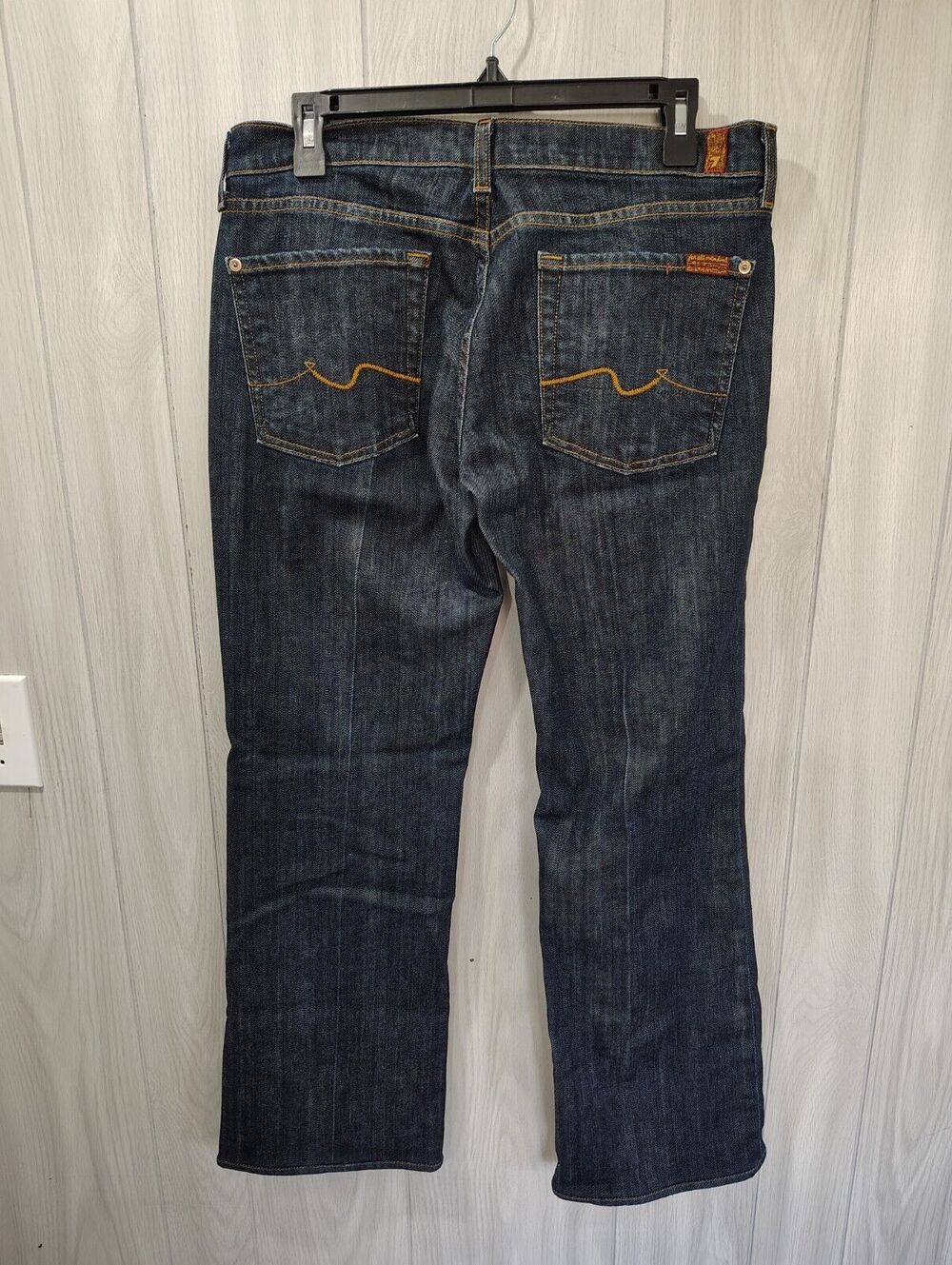 7 For All Mankind Dark Wash Denim Jeans Women's 31 Bootcut